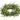 Plastic juniper berry candle ring, 3 inch, Allstate, green with frosted blue berries