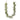 Two Allstate silk long-needle pine garlands with pinecones, green, 108 inches long each