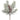 Frosted Pine Spray with Pinecone, 13-inch silk branch in green and brown