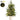 Lit silk mixed pine tree in Santa container, 23 inches, battery-operated warm lights