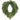 Silk oval willow pine wreath, green, 24-inch, Allstate