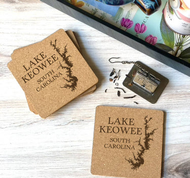 Lake of the Ozarks Map Cork Coaster
