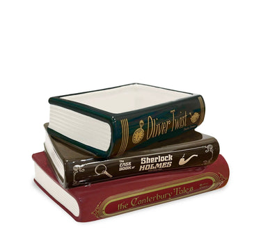 Steel Mill and Co. Sherlock Stacked Book Planter - Planters Merchandise