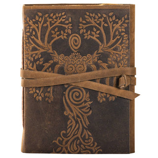 Brown Suede Goddess Tree Journal  5" x 7"