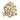 A&B Abstract Gold Iron 'Tree of Life' Sculpture 11" x 12" - Sculptures & Statues Merchandise