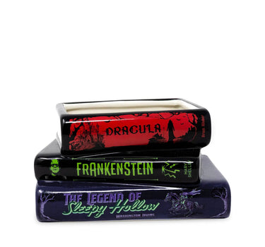 Sleepy Hollow Stacked Book Planter