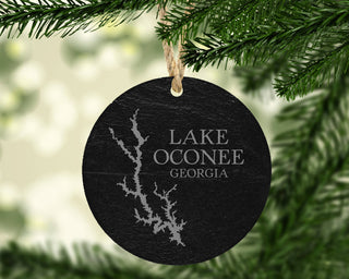 Slate Lake of the Ozarks Custom Map Ornament 3"D