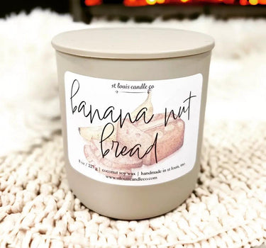 STL Candle Co Banana Nut Bread Jar Candle - Candles Candles/Fragrance