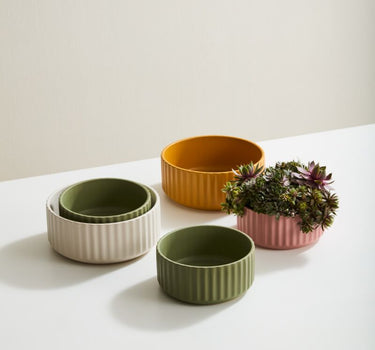 Ochre Beam Bowl 8" x 3.5"