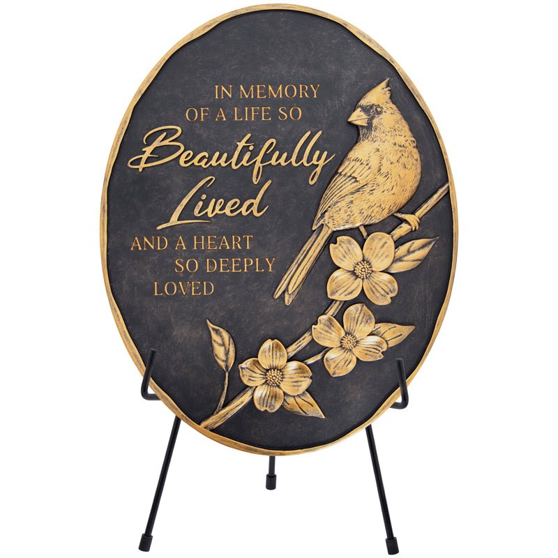 Beautifully Lived Grave Marker Merchandise - Easel Included – Evergreen ...
