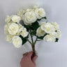 Direct Export Begonia Bush White 10" - Artificial Flora Silk