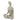 A&B Beige Resin-Stone Yoga Lady Figurine in Cross-Legged Pose 7" x 9" - Figurines Merchandise