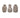 A&B Beige Sand-Cement Vase (3 Asst) 6"H - Vases Merchandise