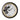 A&B Black And White Gear Clock 15.5"D - Wall Clocks Merchandise