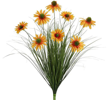 Allstate Black-Eyed Susan Bush Yellow 23.5" - Artificial Flowering Plants Silk