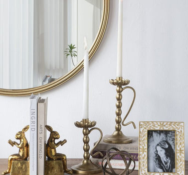 A&B Black-Gold Iron Orb Small 4.5"D - Sculptures & Statues Merchandise