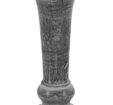 Deco Marché Black Mango Wood Candle Holder Medium 8" - Candle Holders Merchandise