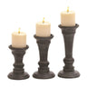 Deco Marché Black Mango Wood Candle Holder Small 6" - Candle Holders Merchandise