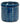 Melrose Blue Terracotta Container (3 Sizes) 5-7.5" - Vases Merchandise