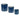 Melrose Blue Terracotta Container (3 Sizes) 5-7.5" - Vases Merchandise