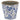 A&B Blue-White Ceramic Floral Motif Planter (2 Sizes) 5-7" - Planters Merchandise