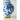 A&B Blue-White Chinoiserie Flower Vase with Gold Accent 9.5"D x 16" - Vases Merchandise