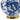 A&B Blue-White Chinoiserie Flower Vase with Gold Accent 9.5"D x 16" - Vases Merchandise