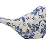 Blue - White Floral Print Bird (2 Sizes) 6 - 8" - Evergreen Home and Floral