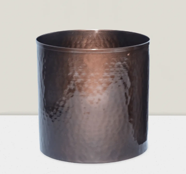 SNK Bronze Iron Cylinder Container 4x4" - Planters Merchandise