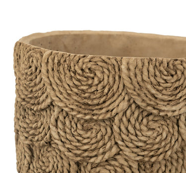 Brown Earthy Texture Planter (2 Sizes) 6 - 8" - Evergreen Home and Floral