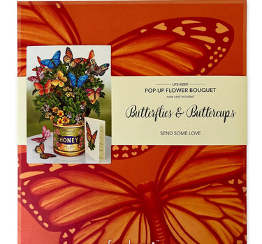 FreshCut Paper LLC Butterflies & Buttercups Pop-up Greeting Card - Greeting Cards Merchandise