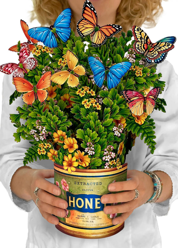 FreshCut Paper LLC Butterflies & Buttercups Pop-up Greeting Card - Greeting Cards Merchandise