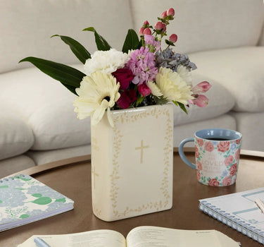 "The Word" Large Book Vase