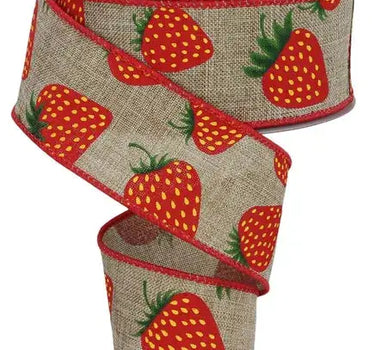 Strawberry Ribbon 1.5" X 10Yd