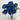 Le Fleur Cabbage Rose Bush Blue 19" - Uncategorized Silk