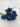 Le Fleur Cabbage Rose Bush Blue 19" - Uncategorized Silk