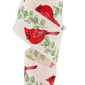 Cardinal with Eucalyptus Ribbon 2.5" x 100 Ft - Evergreen Home and Floral