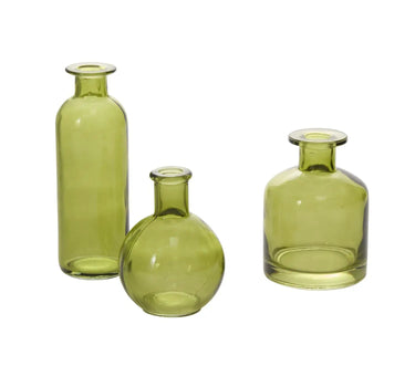 Accent Decor Carlotta Budvase Green (3 Sizes) 4"-6.25" - Vases Merchandise