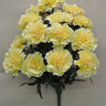 Golden Bell Carnation Bush Yellow 18" - Artificial Flowering Plants Silk