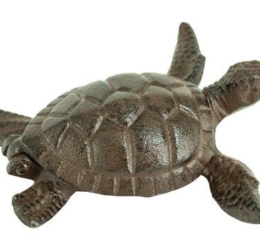 Moby Dick Cast Iron Sea Turtle Key Box 4"L x "W - Decorative Plaques Merchandise