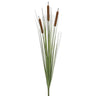 Allstate Cattail Bush Brown 40" - Artificial Non-Flowering Plants Silk