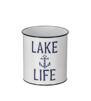 Metal Lake Planter Sm 4"