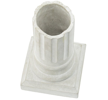 Cement Column Pillar Planter 5.5" x 5.5" x 9" - Evergreen Home and Floral