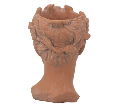 Cement Head Bust Planter 7"D x 11" - Evergreen Home and Floral