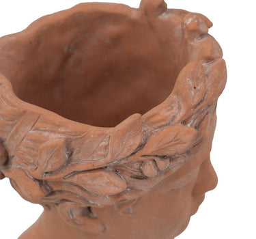 Cement Head Bust Planter 7"D x 11" - Evergreen Home and Floral