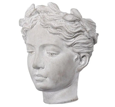A&B Cement Woman Wall Vase 7" x 5.5" x 9" - Vases Merchandise