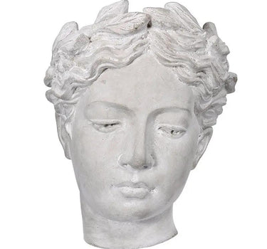 A&B Cement Woman Wall Vase 7" x 5.5" x 9" - Vases Merchandise