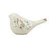 Ceramic Floral Print Bird Figurine 8" x 4.5" - Evergreen Home and Floral