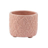 Napco Ceramic Pink Embossed Mushroom Planter 3.75" x 3.25"H - Uncategorized Merchandise