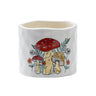 Napco Ceramic Red-Yellow Mushroom Planter 3.5" x 3"H - Planters Merchandise